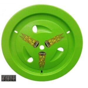 Extreme Green Dominator Ultimate Racing Vented Wheel Cover Real Style 15″