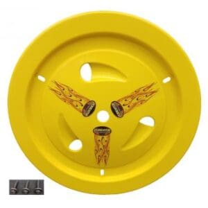 Yellow Dominator Ultimate Racing Vented Wheel Cover Real Style 15″