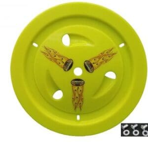 Flo Yellow Dominator Ultimate Racing Vented Wheel Cover Real Style 15″