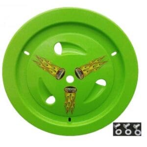 Extreme Green Dominator Ultimate Racing Vented Wheel Cover Real Style 15″