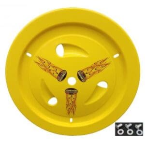 Yellow Dominator Ultimate Racing Vented Wheel Cover Real Style 15″