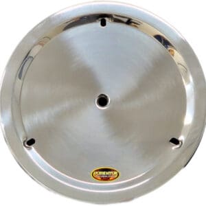 Polished Aluminum Dominator Smooth Metal Wheel Cover 15″ DOM-1030