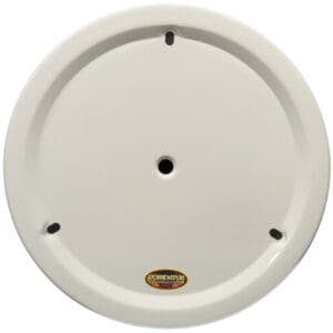 White Dominator Smooth Metal Wheel Cover 15″ DOM-1030