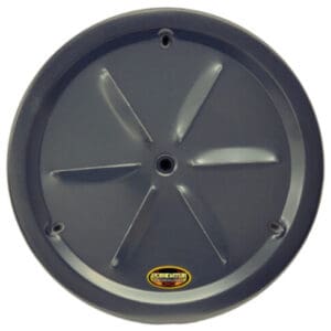 Black Dominator Louver Vented Metal Wheel Cover 15″