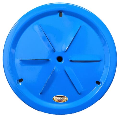 Blue Dominator Louver Vented Metal Wheel Cover 15″