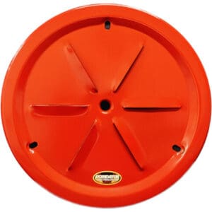 Red Dominator Louver Vented Metal Wheel Cover 15″