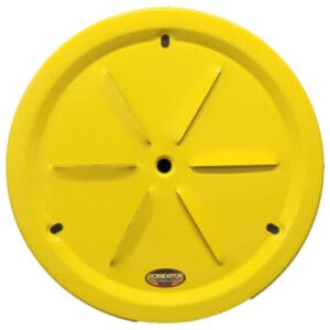 Yellow Dominator Louver Vented Metal Wheel Cover 15″