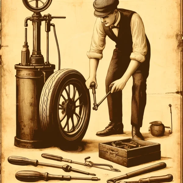 Tire Repair Tools and Supplies Early