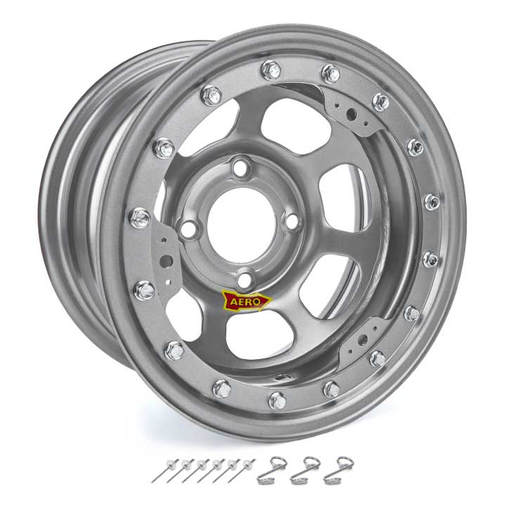 Aero 33-Series Silver Beadlock Racing Wheel